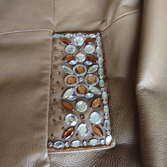 1X Nolan Miller Glamour Style Leather Jacket - Picture 5 of 9